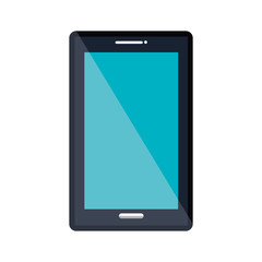 Mobile smartphone isolated flat icon, vector illustration graphic design.