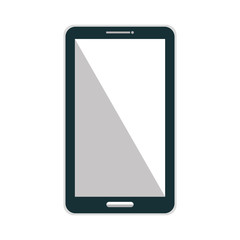 Mobile smartphone isolated flat icon, vector illustration graphic design.