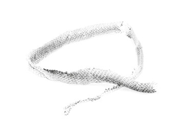 Obraz premium Snake shedding skin isolated on white background - Rattlesnake Skin with copy space. 