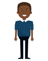 Businessman with elegant suit cartoon, vector illustration graphic design.