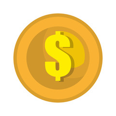 Money isolated flat icon, vector illustration graphic design.