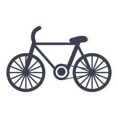 Bike transport isolated flat icon, vector illustration design.