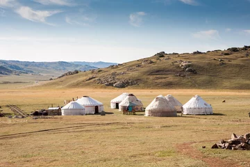 Yurta- traditional dwelling of xinjiang people © Pises Tungittipokai