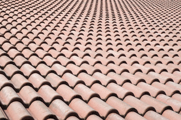 New roof with ceramic tiles