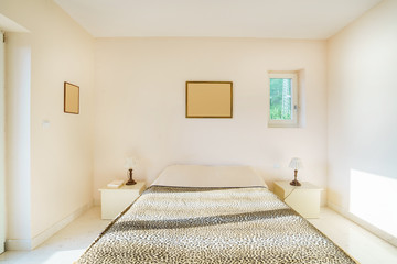 Interior of a bedroom in a villa