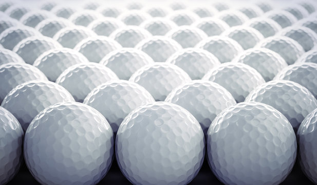 Fl&auml;che mit Golfb&auml;llen 2