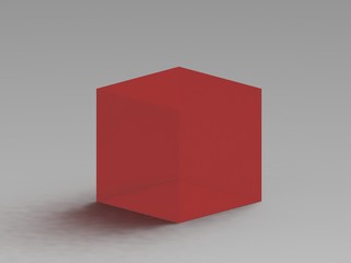 красный куб