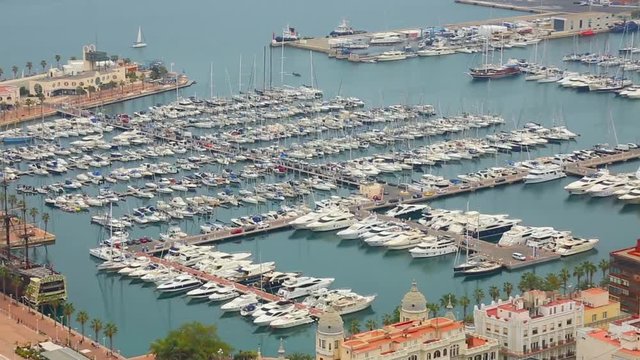 The port of Alicante, Costa Blanka