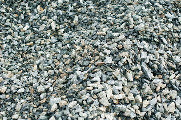 pile of stones at the construction site. texture abstraction