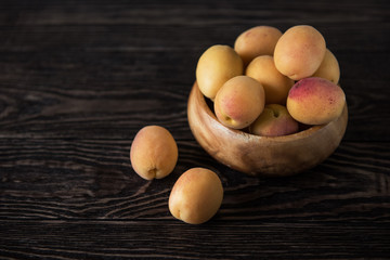 orange fresh apricots