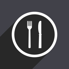 Flat design web food vector icon