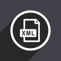 Flat design web xml vector icon