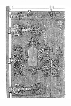 Iron fittings of a portal in Nuremberg