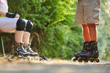 Senioren beim Inline Skating