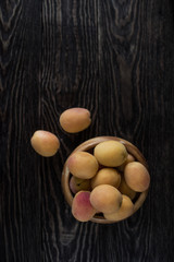 orange fresh apricots