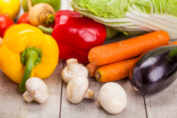Fresh Vegetables, Shot in a studio.