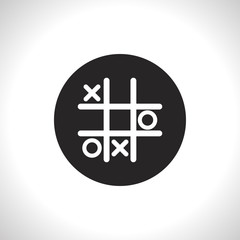 Obraz premium Tic tac toe game vector icon