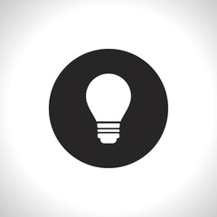 electric bulb vector icon