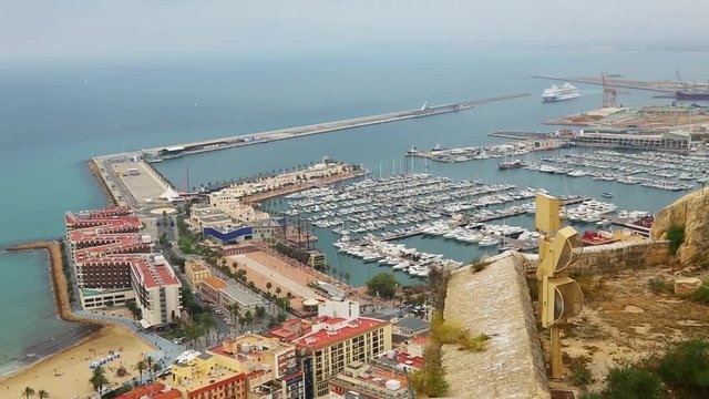 The port of Alicante, Costa Blanka
