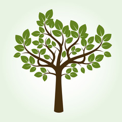 Shape of Tree. Vector Illustration.