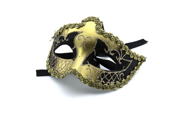 Naklejka premium Beautiful masks Carnival of Venice , isolated