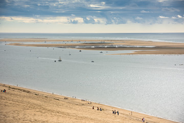 View of The Arcachon Bay and The Duna of Pyla, France