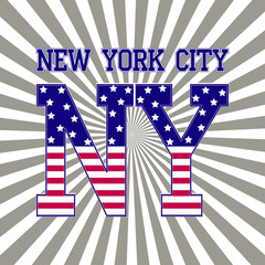 Fototapeta premium new york sport t-shirt