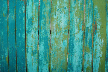 Fototapeta na wymiar wooden planks, wood background, green