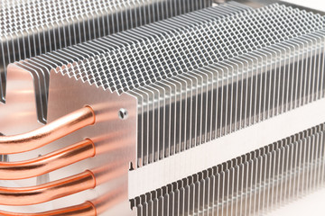 Radiator cooling system for a powerful processor
