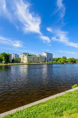 Fototapeta na wymiar View of Krestovsky island, Saint Petersburg, Russia.