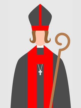 Symbolic image of a woman-bishop in Anglicanism