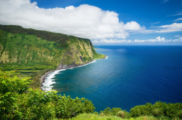 View from Waipio Valley Lookout on Big Island Hawaii - 115178009