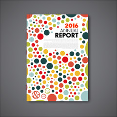 Modern Vector annual report design template