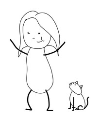 Kedi Ve Kadın
