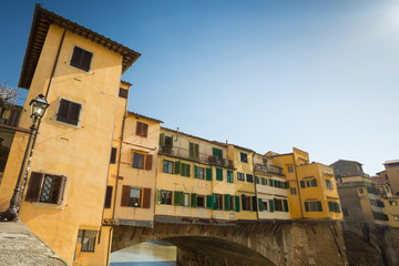 Fototapeta na wymiar The Ponte Vecchio in Florence, Italy 