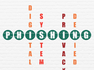 Protection concept: Phishing in Crossword Puzzle