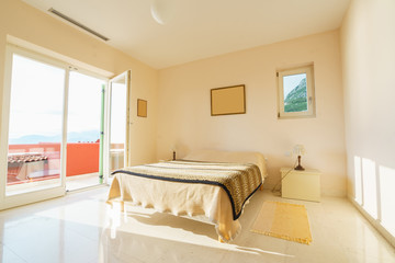 Interior of a bedroom in a villa