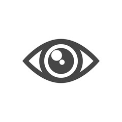 Simple black eye icon 