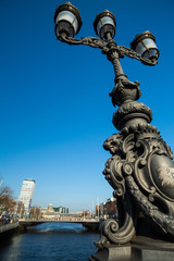 Fototapeta premium O'Connell Bridge in Dublin City, Ireland 