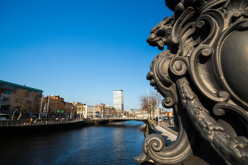 O'Connell Bridge in Dublin City, Ireland
