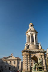 Fototapeta na wymiar The campanile in Trinity College, Dublin, Ireland 