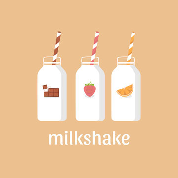 Vector Illustration Milkshake