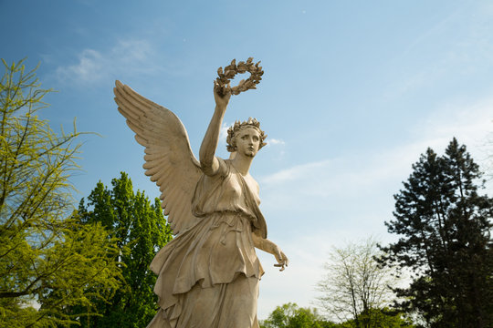 A statue in the grounds of Wilanow Palace in Warsaw, Poland
