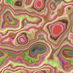Illustration of layered rock with colorful vein - 115182489