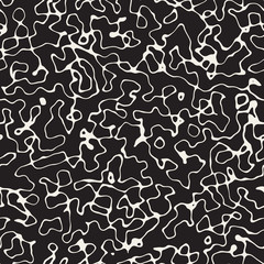 Vector Seamless Wavy Lines Noise Memphis Style Texture