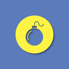 bomb simple vector icon