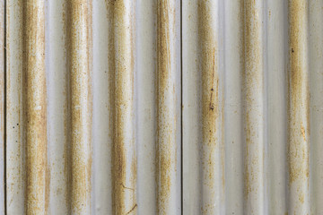 Rusty yellow metallic plate