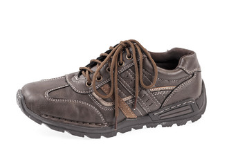 Brown shoe isolated on white