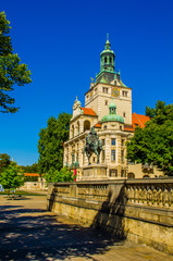 View of the bavarian national museum in munich