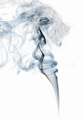 Abstract smoke on white background